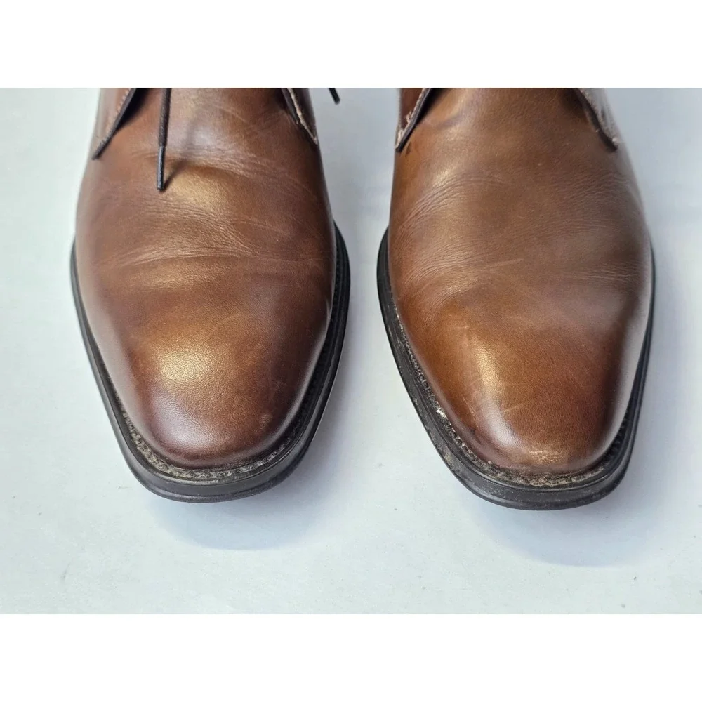 Mezlan Usini Men's Boots Size 10 M Brown Leather Classic Chukka‎ Shoes 18154